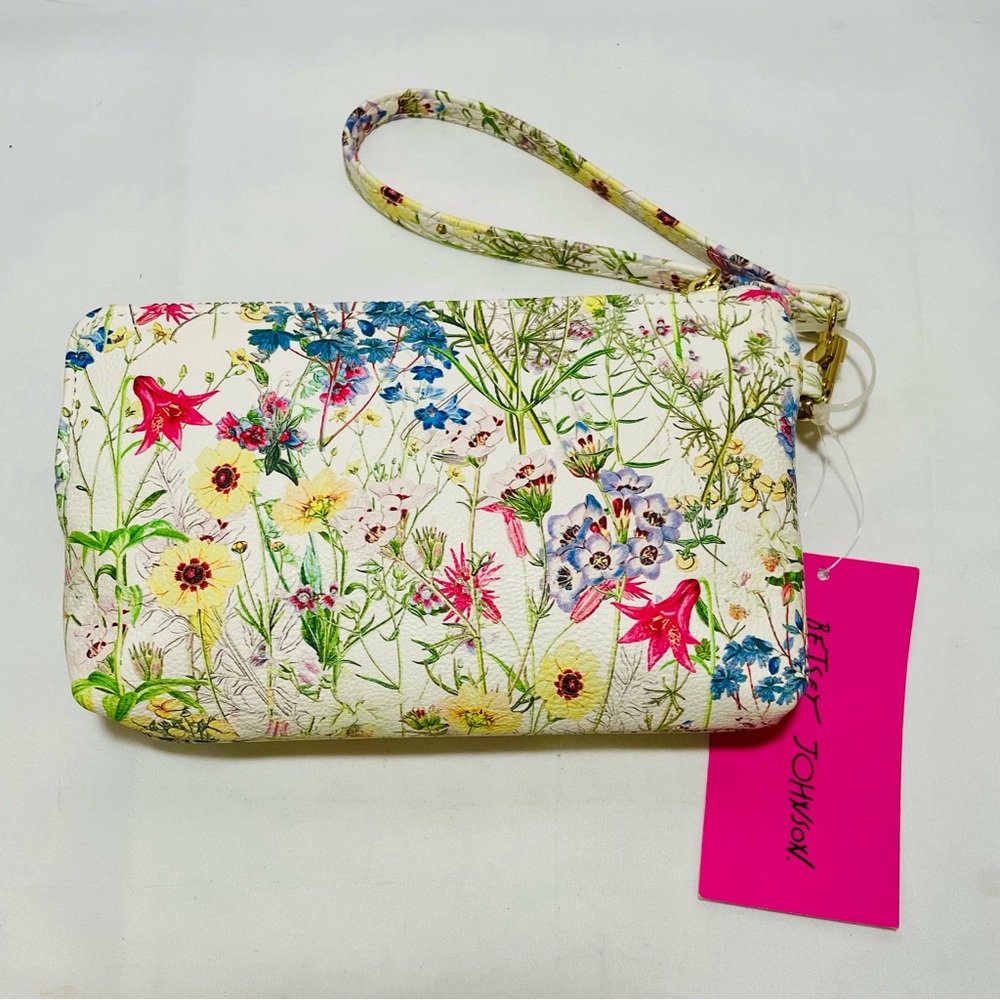 Betsey Johnson Floral Wristlet/Clutch, NWT - Picture 5 of 15